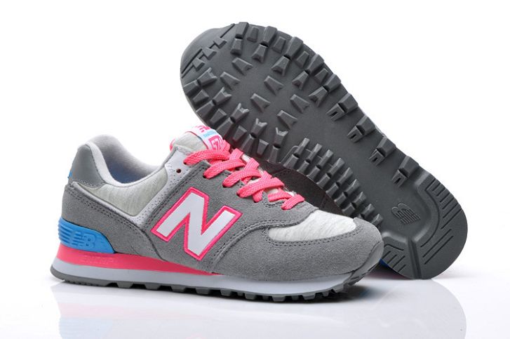 new balance 574 gris con rosa